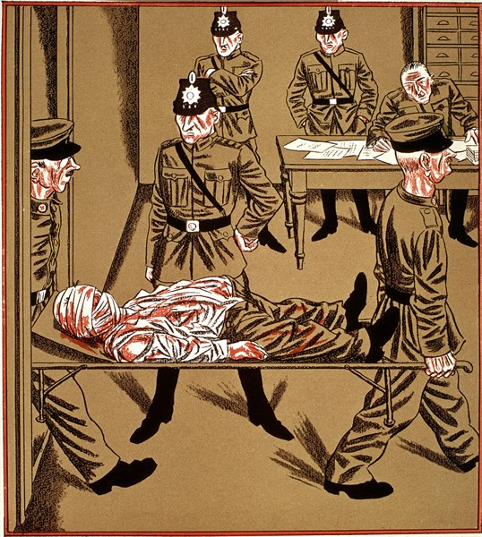 Satirical cartoon in 'Simplicissimus' (1927)