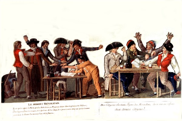 Paul Etienne Lesueur, Oath of the citizens singing the Marseillaise