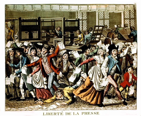 Anonymous engraving, Liberty of the Press
