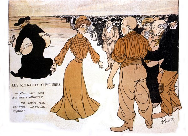 Caricature about the separation of church and state, Poncet