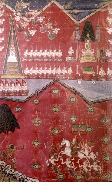 Vie du Bouddha (détail)