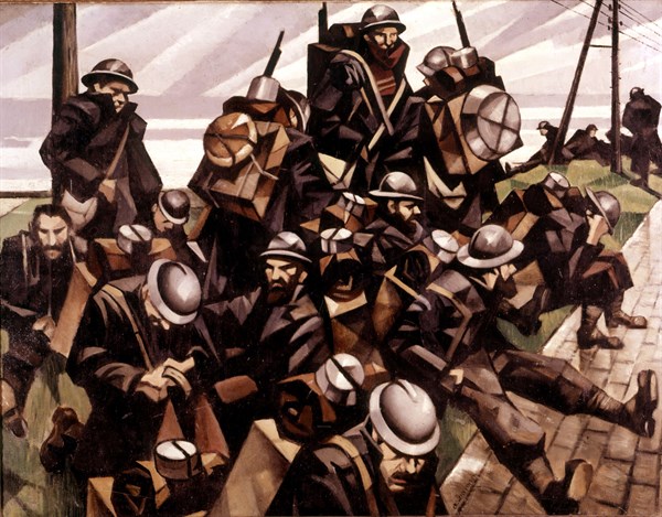 Nevinson, Troupes françaises au repos