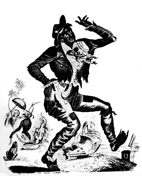 "Daddy" Dan Rice, qui créa "Jim Crow". Il inspira d'autres chanteurs blancs tels que Dan Emmett (auteur de Dixie) et Georges Pumrose qui popularisa "Carry me back to old Virginny" écrit par un noir Ja...