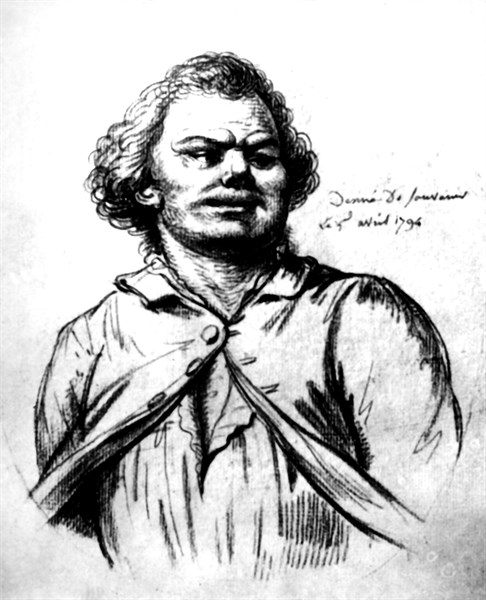 Danton conduit à l'échafaud. Sanguine de Wille