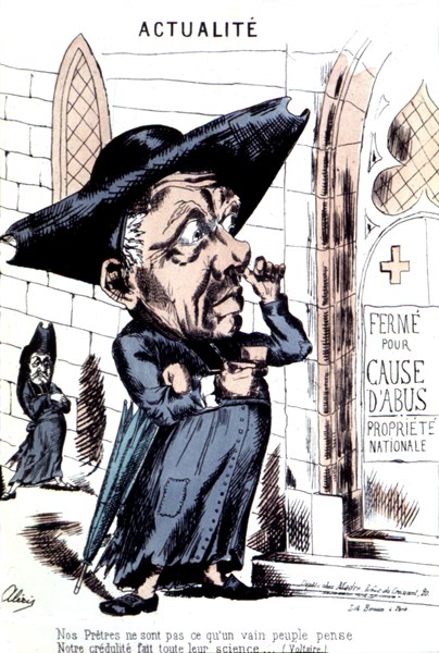 Anticlerical caricature
