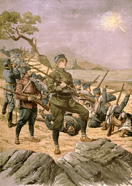 A Serbian heroine during the Balkan war (1912)