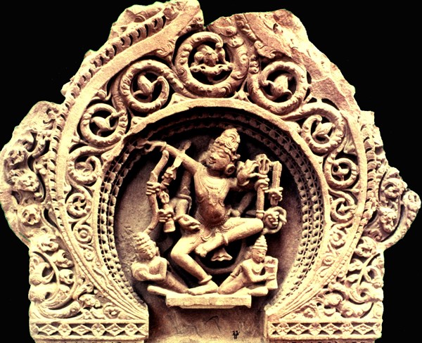 Détail d'architecture indienne provenant de Oudayapour