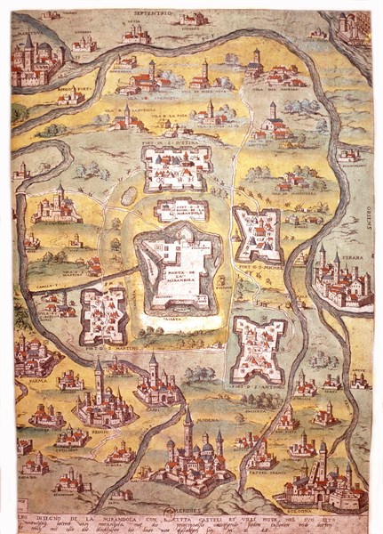 Anonyme, Vue de villes italiennes