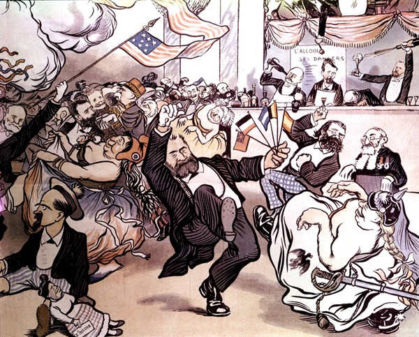Jean Jaurès, satirical cartoon from 'Le Rire'