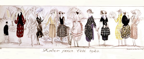 Paul Poiret's models at the seaside