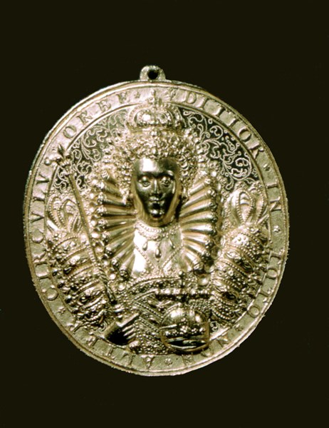 Elisabeth 1er d'Angleterre. Médaille de l'Armada