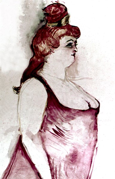Toulouse Lautrec, Cocyte, in the musical "La belle Hélène"