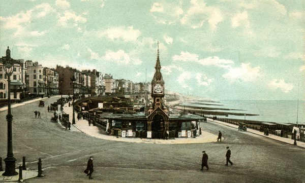 Brighton. The promenade on the sea front