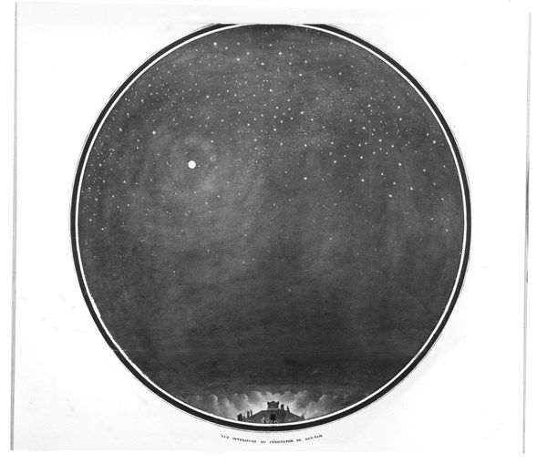 Etienne-Louis Boullée, inner view of Newton's cenotaph