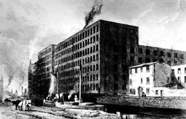Manchester. Cotton manufacture at Union Street