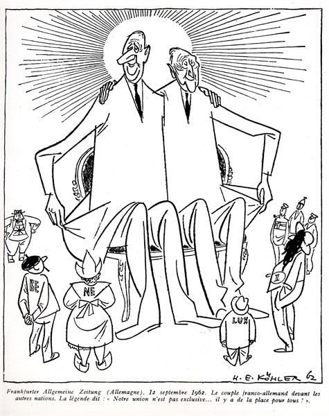 The Franco-German couple: De Gaulle and Adenauer