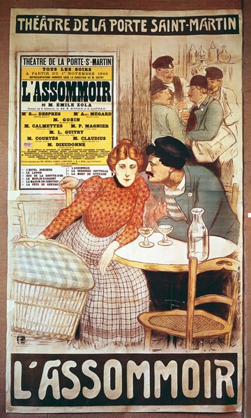 Steinlen, Poster for the play 'L'Assommoir'