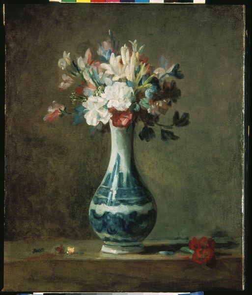 Chardin, Nature morte, fleurs dans un vase