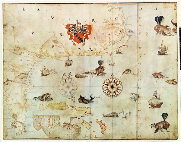 White, Carte d'Amérique du Nord