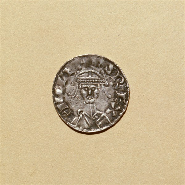 Recto d'un denier d'argent de Guillaume le Conquérant