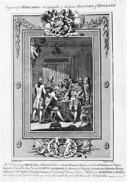 Signing of Preliminary Articles of Peace between Great Britain, France and Spain