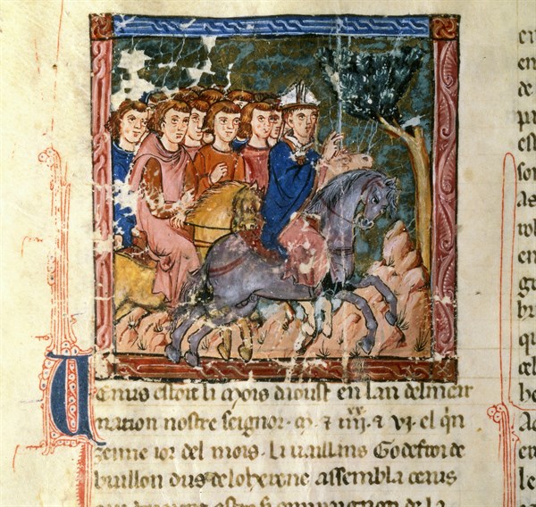 William of Tyre, Departure of the barons for the first crusade