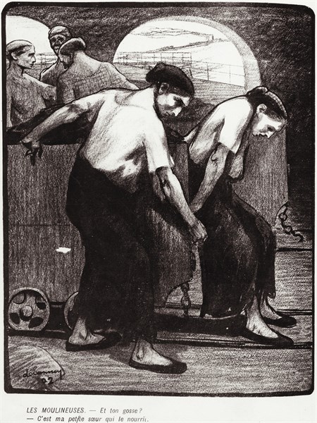 "Les moulineuses" or female mine workers