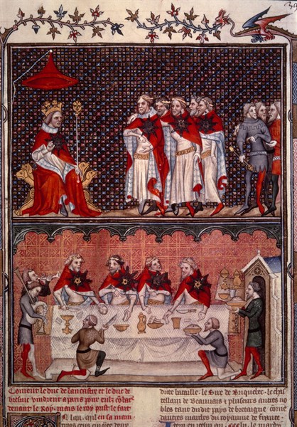 Banquet given by Charles V of France for the Emperor Charles IV