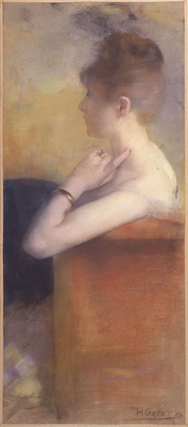 Gervex, Portrait of a woman in a theater balcony
