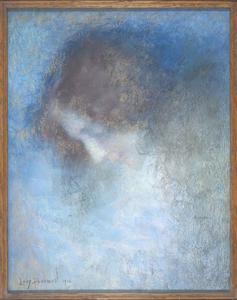 Lévy-Dhurmer, Woman with the smile of Mona Lisa