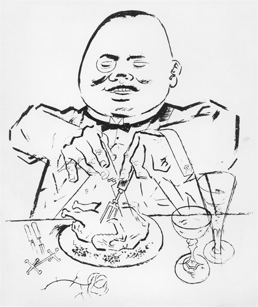 Grosz, Portrait de Tchang Kaï-chek