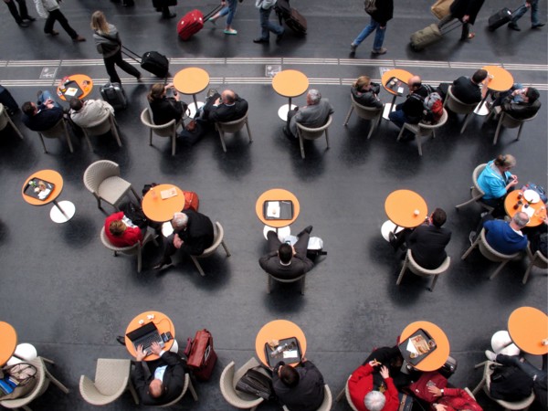 Cafeteria a la Gare de l'Est a Paris