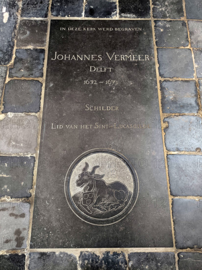 Pierre hommage à Johannes Vermeer, à Delft