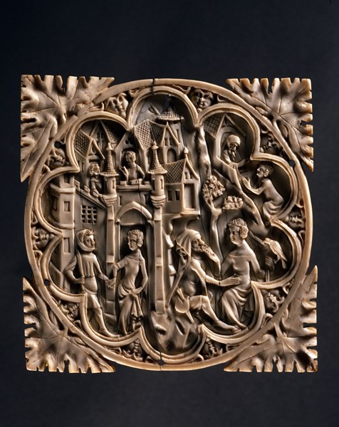 Ivory mirror case
