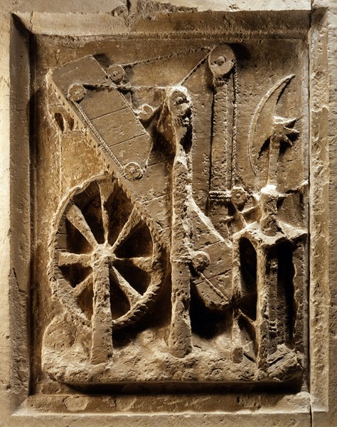 Serrated wheel and drawbridge