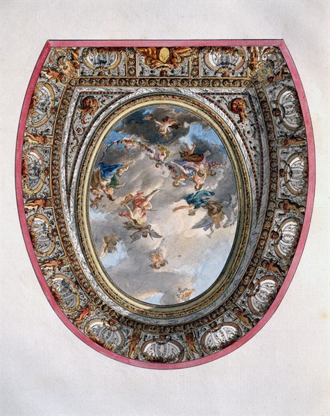 Opéra of Versailles: performance hall ceiling