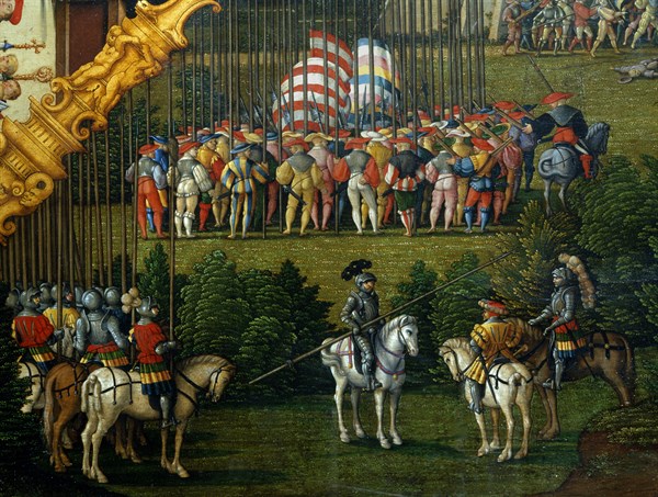 Beham, Urie, époux de Bethsabée, au siège de Rabba où David l'a envoyé pour le perdre (détail)
