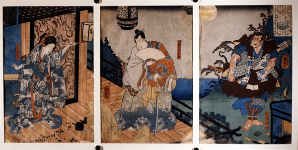 Kuniyoshi, Triptych