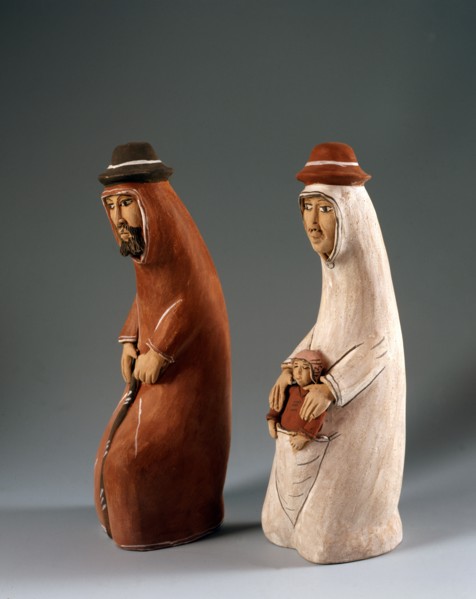 Nativity scene figurines from Peru