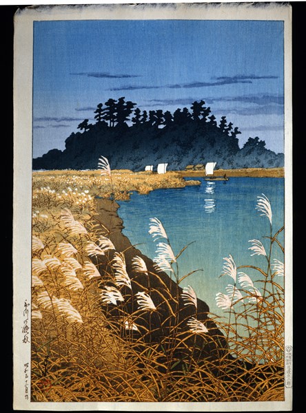 Hasui, Automne à Ichikawa