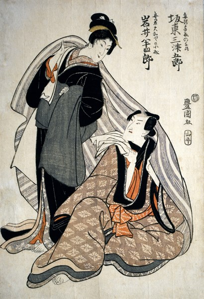 Toyokuni, Two actors from the Kabuki theatre