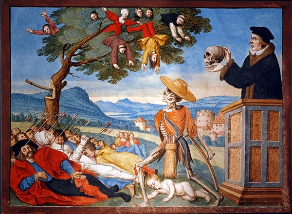 Kauw, La Danse des Morts : le sermont du "Memento Mori"