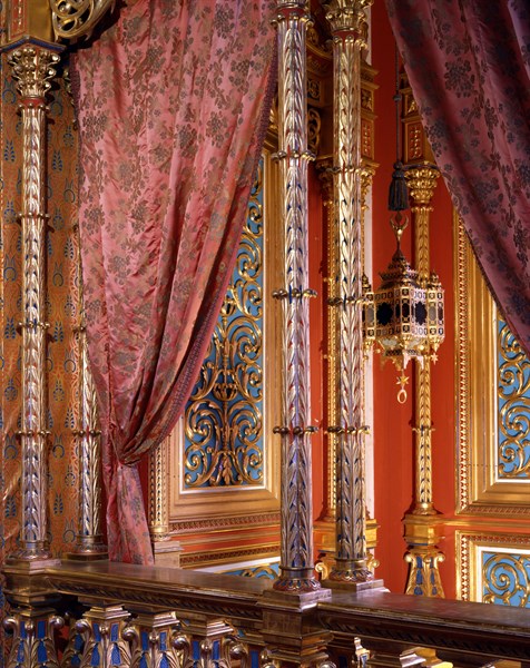 Intérieur du chalet royal de Louis II de Bavière à Schachen
