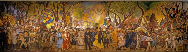 Rivera, Dream of a Sunday Afternoon in Alameda Central