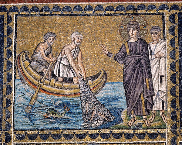 Basilica of Sant'Apollinare Nuovo, Ravenna: The Call of the Apostles Peter and Andrew