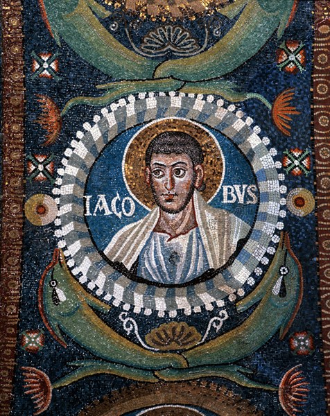 Basilica of San Vitale in Ravenna: Portrait of John the Apostle