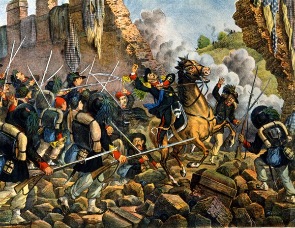 La brèche de Porta Pia le 20 septembre 1870