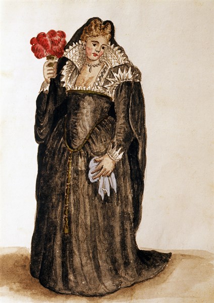 Van Grevenbroeck, Woman with a fan