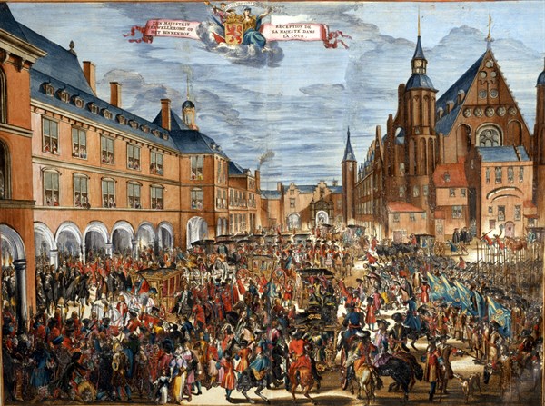 Charles V received at the Royal Court of the Netherlands