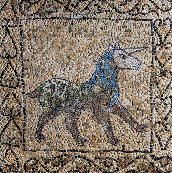 Mosaïque : unicorne